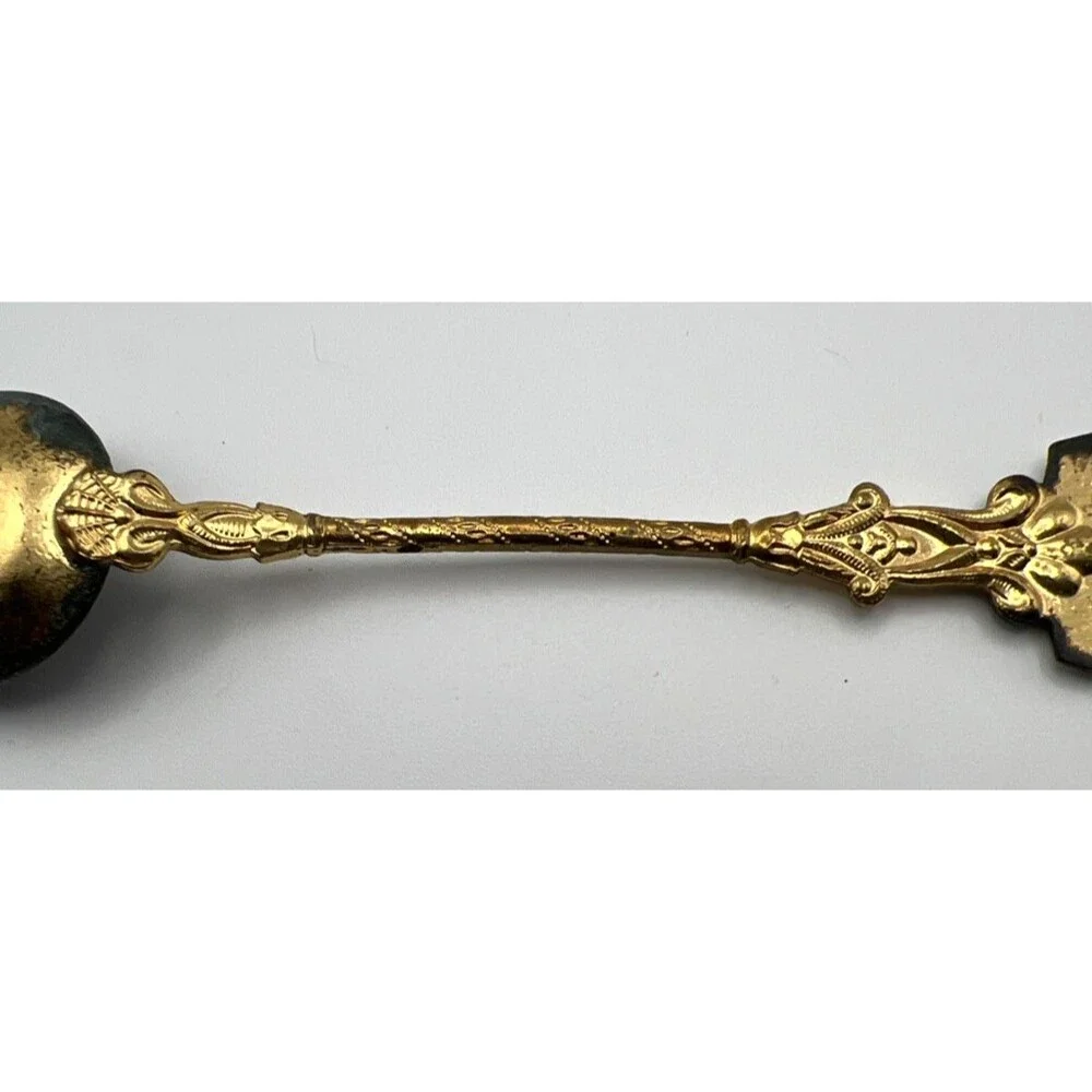 Vintage Collectable Spoons Lot of 2 - Danmark W/Painted Bottom